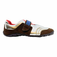 Load image into Gallery viewer, Size 10 Silver, Brown Sneakers
