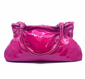 SALVATORE FERRAGAMO Hot Pink Patent Leather Handbag