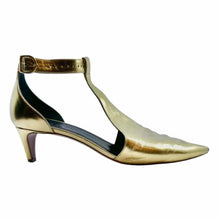 Load image into Gallery viewer, CELINE Leather Metallic Pumps | 8.5
