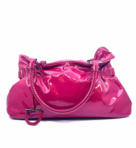 SALVATORE FERRAGAMO Hot Pink Patent Leather Handbag