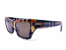 Load image into Gallery viewer, BURBERRY Black, Red Rectangle Plaid Sunglasses

