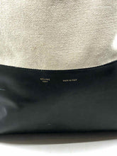 Load image into Gallery viewer, CELINE Beige &amp; Black Canvas Color Block Cabas Tote Handbag
