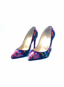 CHRISTIAN LOUBOUTIN Size 9.5 Red, white Pumps