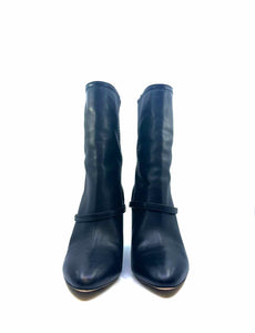 ALCHIMIA DI BALLIN Size 10.5 Black Leather Ankle Boot