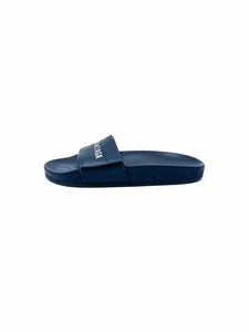 BALENCIAGA Size 6 Black Leather Solid Sandals