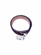 Load image into Gallery viewer, GUCCI Green, Red Stripe Belt
