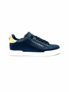 DOLCE & GABBANA Size 7.5 Black Sneakers