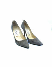 Load image into Gallery viewer, JIMMY CHOO Size 7.5 Taupe Suede Solid Pumps
