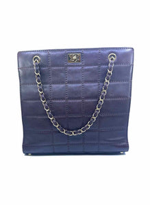 CHANEL Brown Leather Quilted Handbag