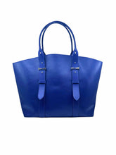 Load image into Gallery viewer, ALEXANDER MCQUEEN Tote Royal Blue Leather Solid Handbag
