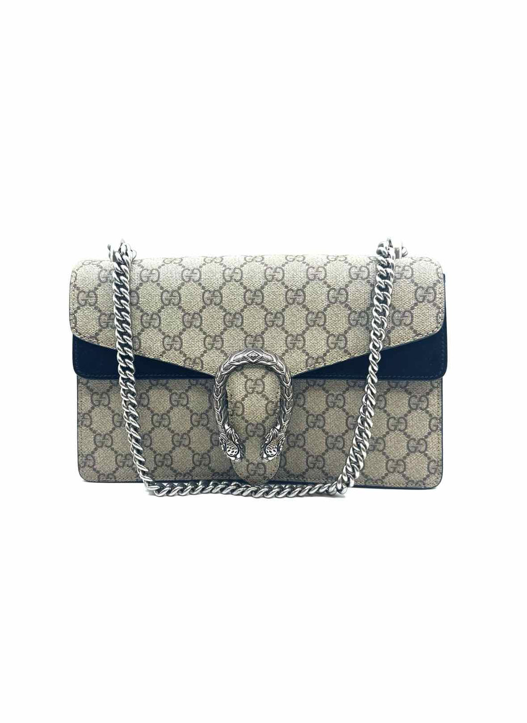GUCCI Brown Coated LOGO Handbag