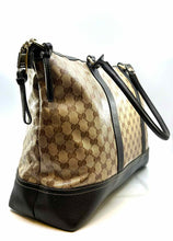Load image into Gallery viewer, GUCCI Brown Coated canvas Monogram Handbag

