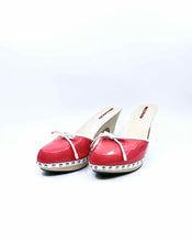 Load image into Gallery viewer, PRADA Size 11 Pink Patent Leather Mules
