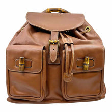 Load image into Gallery viewer, GUCCI Camel Leather Solid Backpack
