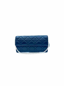 CHRISTIAN DIOR Black Leather Clutch