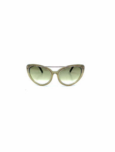 TOM FORD Beige Cat Eye Solid Sunglasses