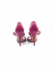 Load image into Gallery viewer, JIMMY CHOO Size 6.5 Hot Pink Patent Leather Sandals
