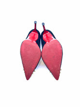 Load image into Gallery viewer, CHRISTIAN LOUBOUTIN Size 9 Black Suede Studs Pumps
