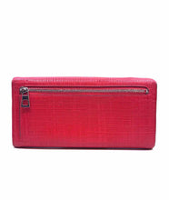 Load image into Gallery viewer, LOEWE Continental Red Leather Hatched Wallet
