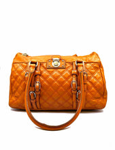Load image into Gallery viewer, MARC JACOBS Orange Leather Quilted Handbag
