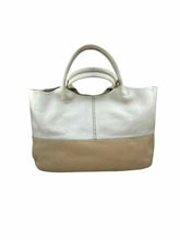 Load image into Gallery viewer, TOD&#39;S Cream, Black Leather Color Block Handbag
