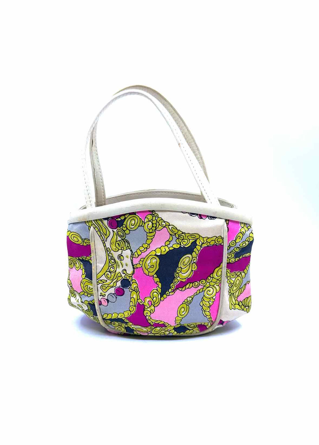 EMILIO PUCCI Multi-Color Silk Handbag
