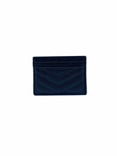 Load image into Gallery viewer, YVES SAINT LAURENT Cassandre Matelasse Black Leather Solid caviar Card Holder
