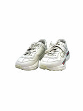 Load image into Gallery viewer, GUCCI Rhyton Logo Sneaker Size 5 Cream Leather Solid Sneakers
