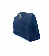 Load image into Gallery viewer, SALVATORE FERRAGAMO Black Suede Clutch
