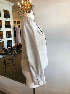 MARC JACOBS Size 6 Light Blue Stripe Blazer