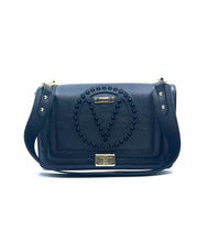 Load image into Gallery viewer, MARIO VALENTE Black Leather Handbag
