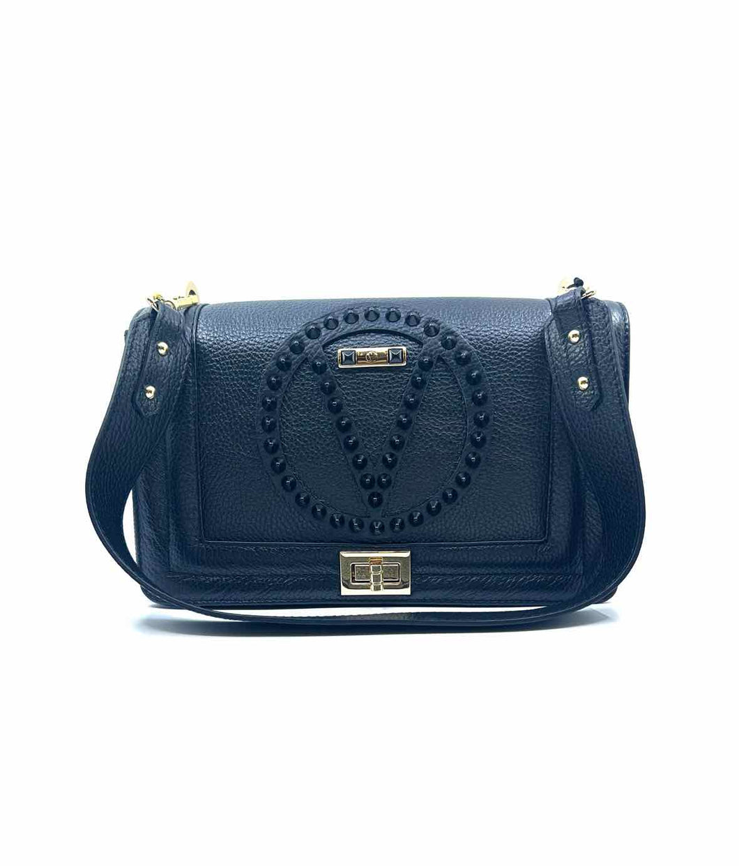 MARIO VALENTE Black Leather Handbag
