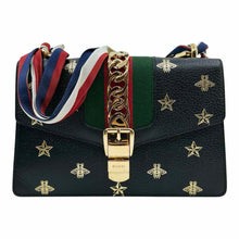 Load image into Gallery viewer, GUCCI Black, gold Leather Handbag
