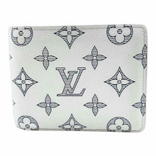 Load image into Gallery viewer, LOUIS VUITTON Shadow Navy, White Leather Monogram Wallet
