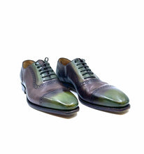 Load image into Gallery viewer, PAUL STUART Size 9 Brown, Green Men&#39;s Oxfords
