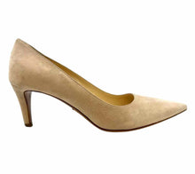 Load image into Gallery viewer, PRADA Size 7.5 Beige Suede Solid Pumps
