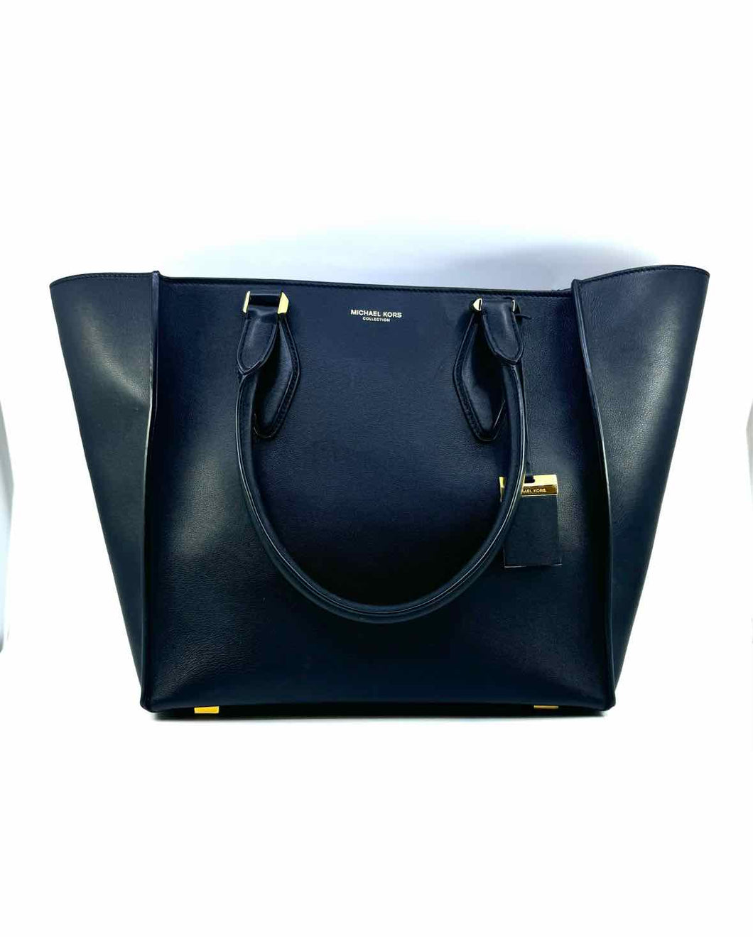 MICHAEL KORS Black Leather Solid Handbag