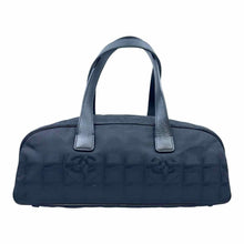 Load image into Gallery viewer, CHANEL Travel Ligne Bowler Bag Black Canvas Monogram Handbag
