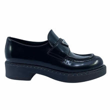 Load image into Gallery viewer, PRADA Black Leather Solid Loafers | 6
