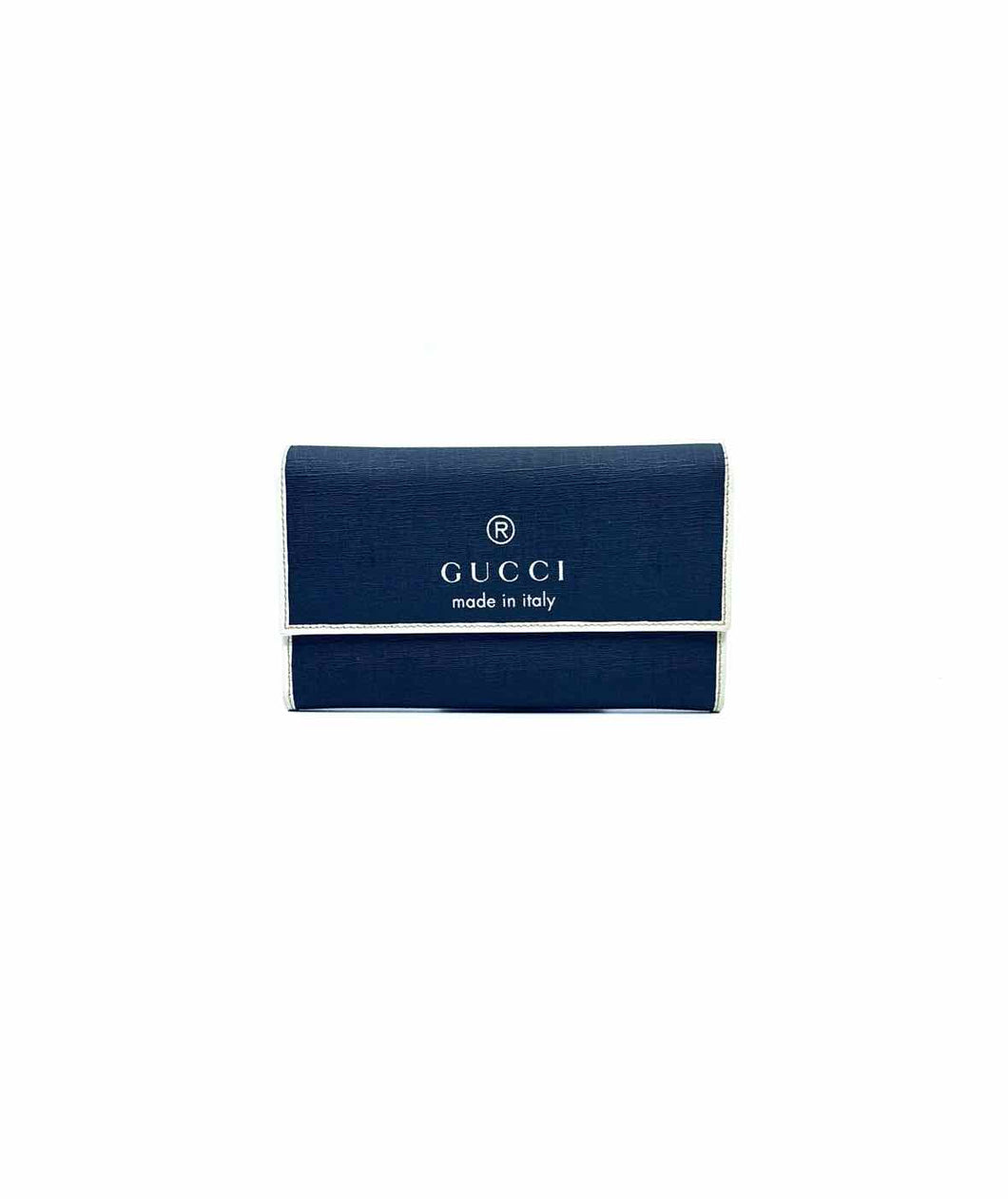 GUCCI Continental black, white Coated canvas Monogram Wallet