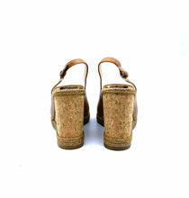 Load image into Gallery viewer, JIMMY CHOO Size 11.5 Camel Leather Solid Wedge
