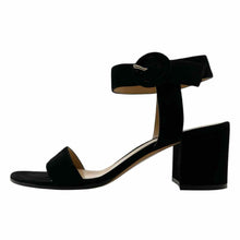 Load image into Gallery viewer, GIANVITO ROSSI Size 10 Black Suede Solid Sandals
