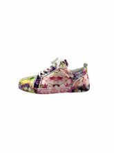 Load image into Gallery viewer, CHRISTIAN LOUBOUTIN Size 11 Pink &amp; White Leather Sneakers
