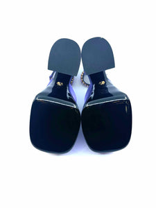 VERSACE Size 9 Purple Satin Pumps