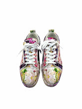 Load image into Gallery viewer, CHRISTIAN LOUBOUTIN Size 11 Pink &amp; White Leather Sneakers
