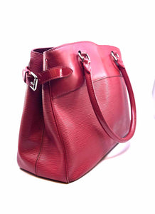 LOUIS VUITTON Passy GM Red Leather Epi Handbag