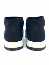 Load image into Gallery viewer, JIMMY CHOO Size 7.5 Black Knit Solid Sneakers
