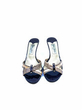 Load image into Gallery viewer, JIMMY CHOO Size 10 Beige, Brown Snakeskin Sandals
