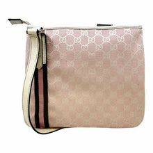 Load image into Gallery viewer, GUCCI Pink, White Canvas Monogram Handbag
