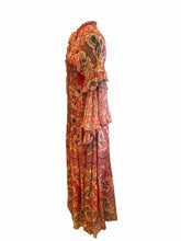 Load image into Gallery viewer, ETRO Size 2 Red Silk Dress
